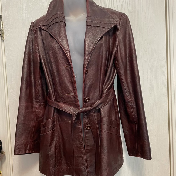 Vintage Norwest Belted Leather Jacket - Picture 4 of 14